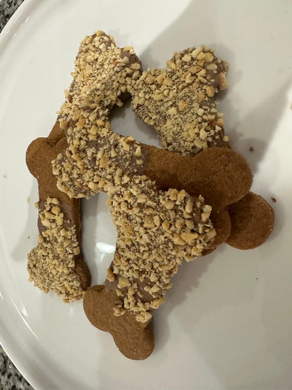 Peanut butter Bones with Carob Frosting